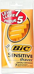 BIC Aparelho De Barbear Sensitive Shaver Com Cabo Antideslizante 904426 Embalagem Leve 7 Pague 5
