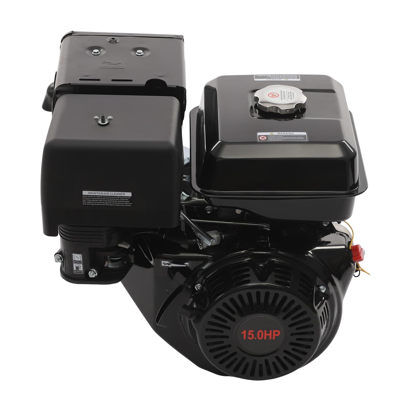 Motor de gasolina, 9700 W, bajo consumo de combustible, 420 cc, motor estacionario, motor kart, 3000-3600 rpm, capacidad de aceite del motor 1,1 l