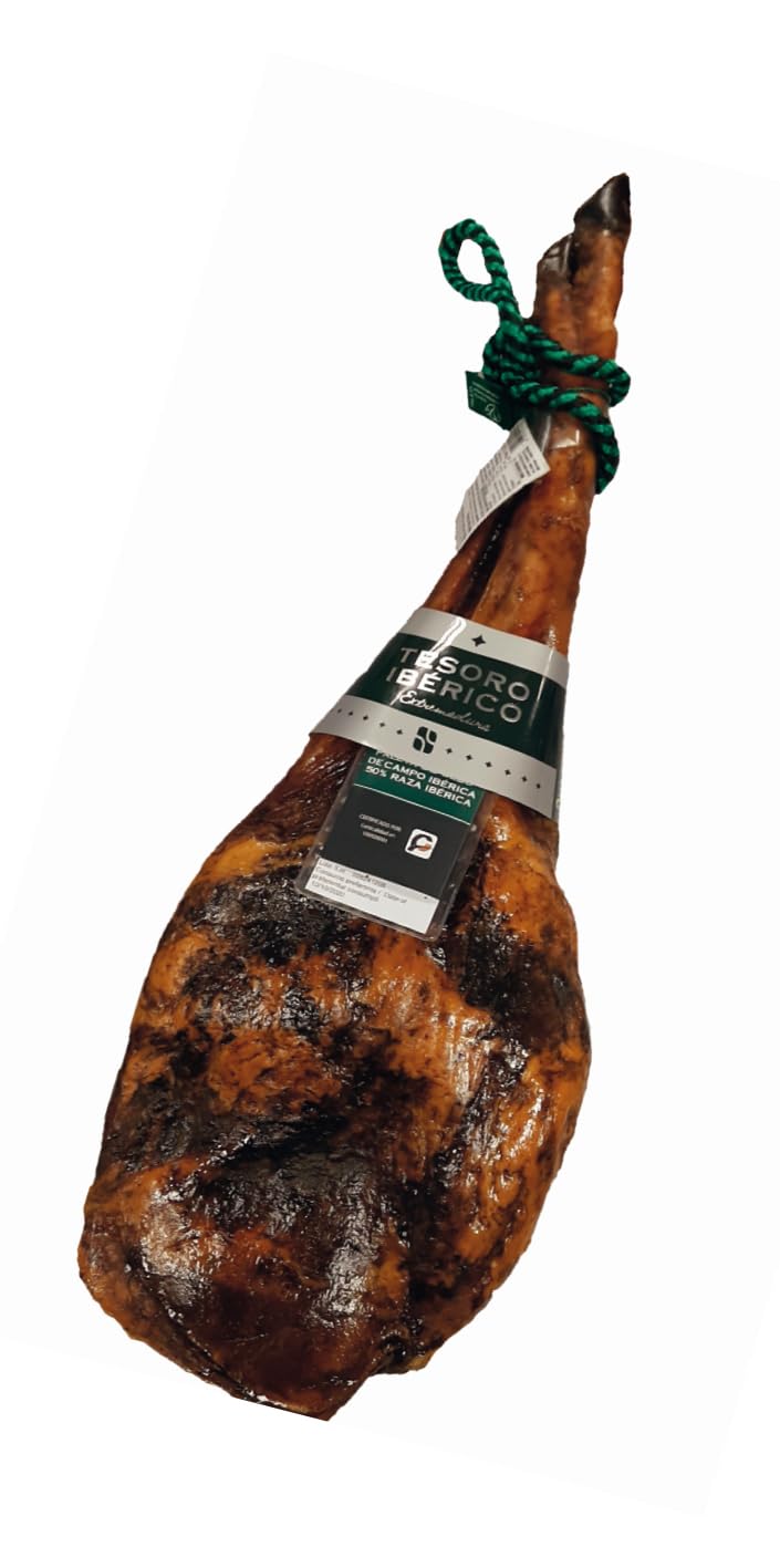 Paleta ibérica de Cebo de Campo, de "Badajoz", peso de 4.5 a 5 kg, 100% Curación Natural, TESORO IBÉRICO