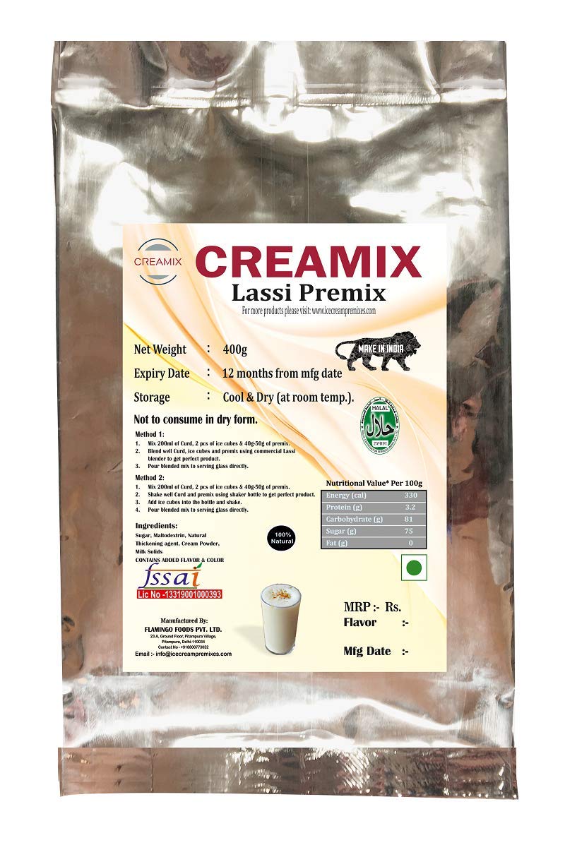 CREAMIX LASSI PREMIX Butterscotch 400G Amazon.in Grocery & Gourmet Foods