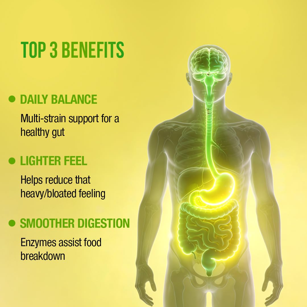 WOW Life Science Gut Fine Probiotics + Prebiotics Effervescent Tablets | Synbiotic Digestive Drink with 25 Billion CFU System, 16 Strains + Fiber | Zero Sugar Bloating Relief & Daily Gut Balance | Jeera Lime | 15 Tablets (Pack of 1) 2