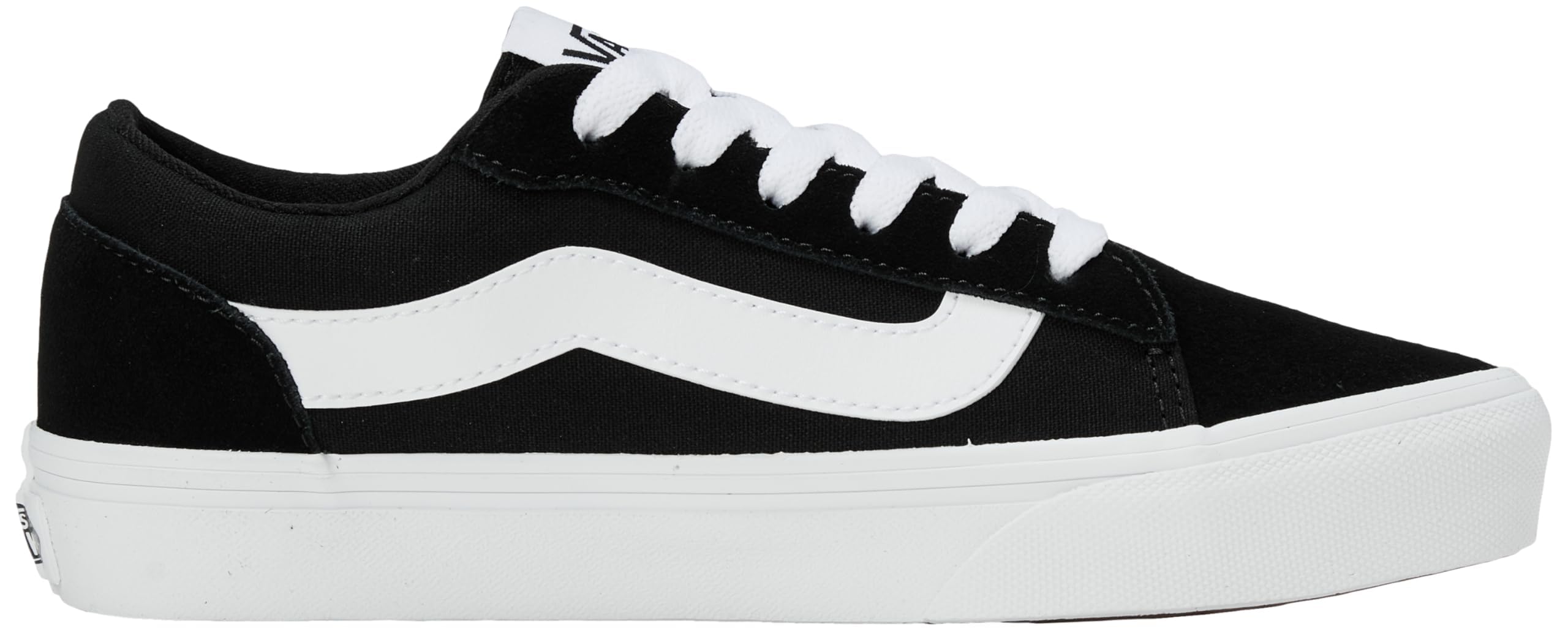 Vans Herren Vero Wildleder-Sneaker, Black/White, 45 EU