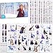 Frozen Adesivi Bambini Tatuaggi temporanei per Bambini Adesivi Frozen Compleanno,Per Frozen Compleanno Party Regali Per Bambini Ragazzi festa di compleanno sacchetti regalo Giocattolo (9 Sheet 500Pcs)
