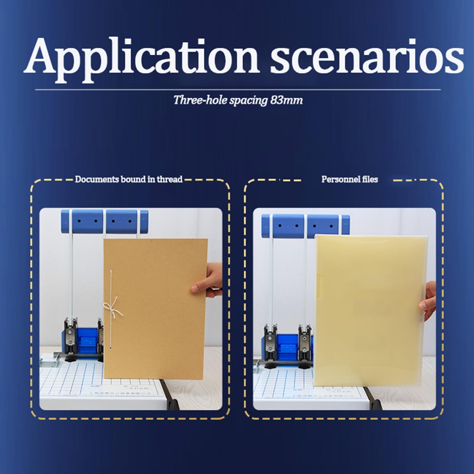 Perforatrice A4 resistente – Capacità di 150 fogli, righello di posizionamento regolabile e scatola per coriandoli, per ufficio, casa, archiviazione scolastica e organizzazione di documenti 4MM