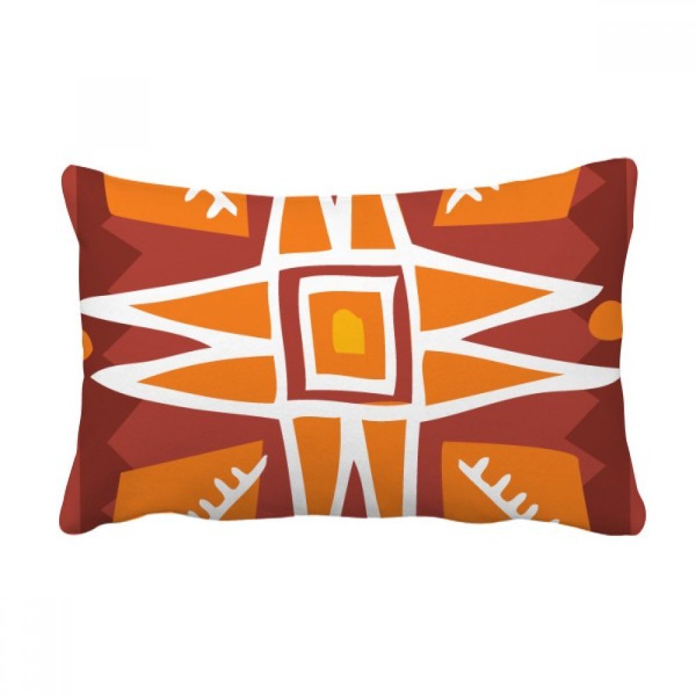 Coussin lombaire soleil orange mexicain 40x60 cm multicolore pour décoration de canapé de salon