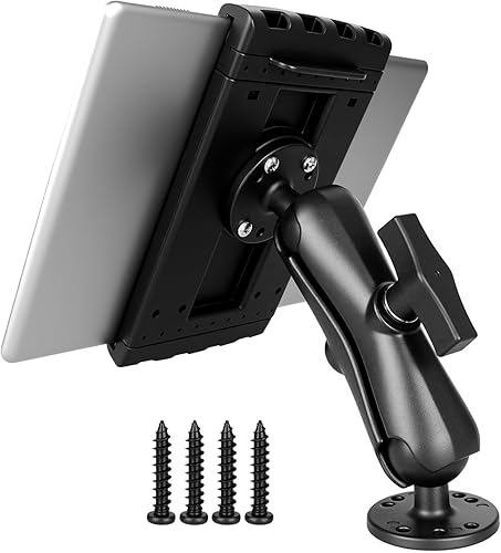 Soporte resistente de aluminio para tableta para camión, soporte de tableta base de taladro para automóvil.