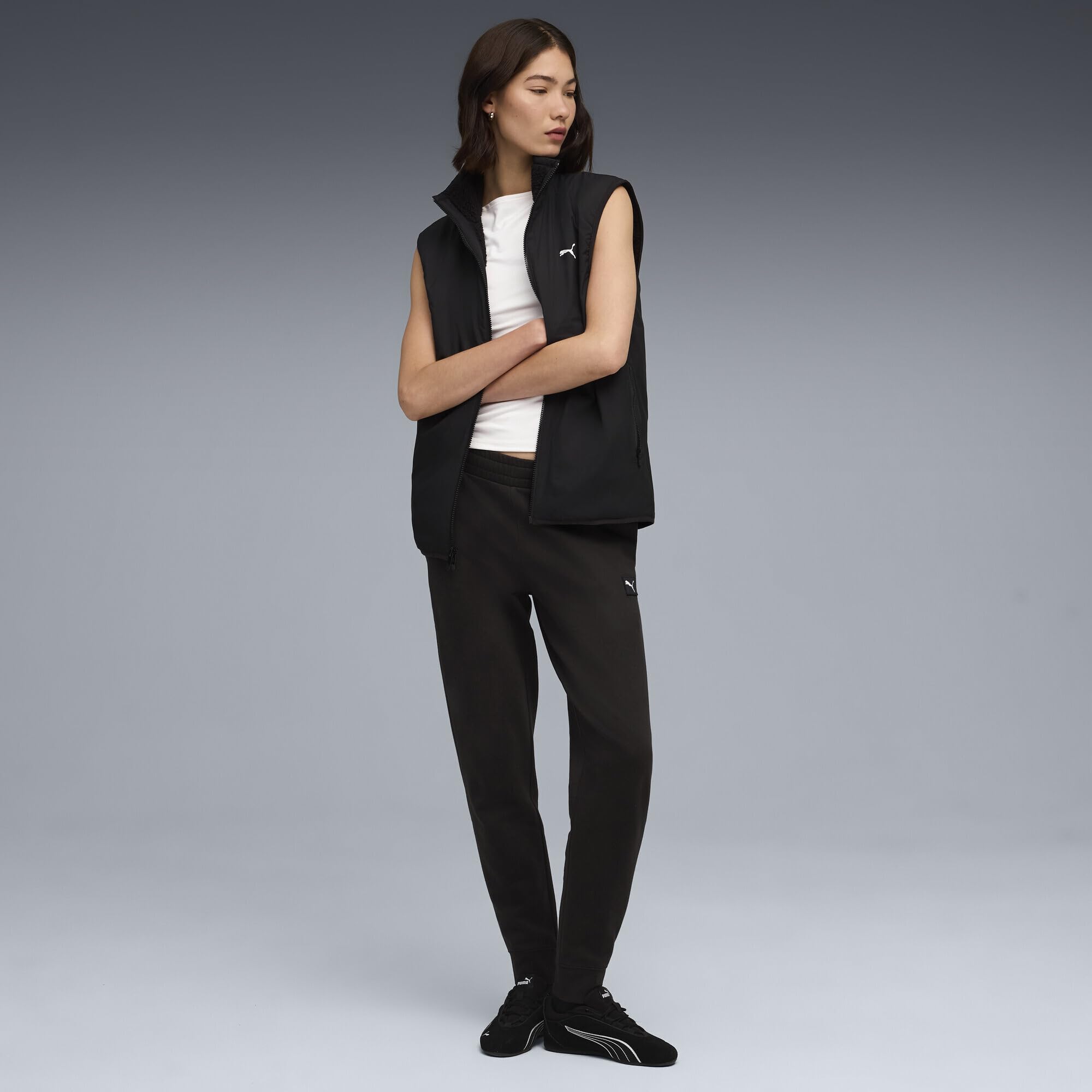 PUMA ESS Elevated Sweatpants FL Cl - Pantalones de Punto Mujer