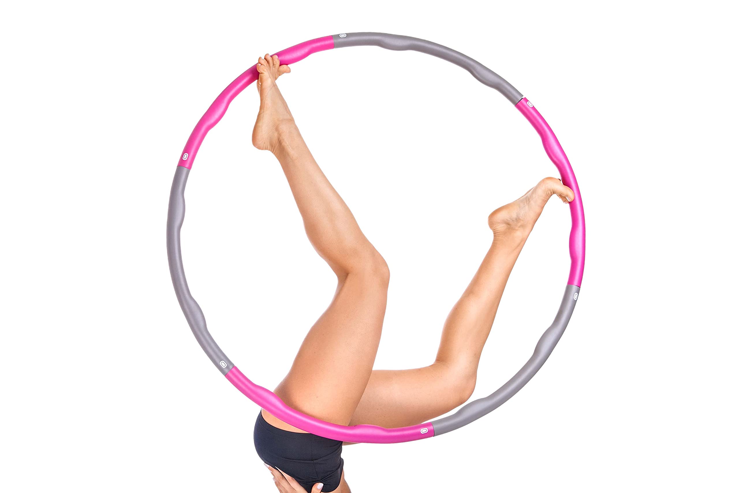 Hula Hoop Intelligente Ponderato - Regolabile 55-111cm - Per Addominali E Fitness, Con Contatore Integrato