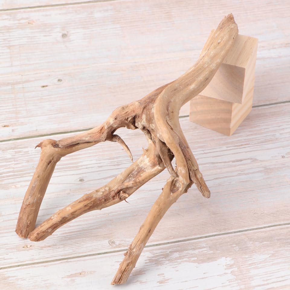 Décoration D'aquarium en Branche Naturelle 30-35 Cm pour Aquarium d'eau Douce Ancrage de Mousse Ph, pour Aquarium de Poissons Plusieurs Styles