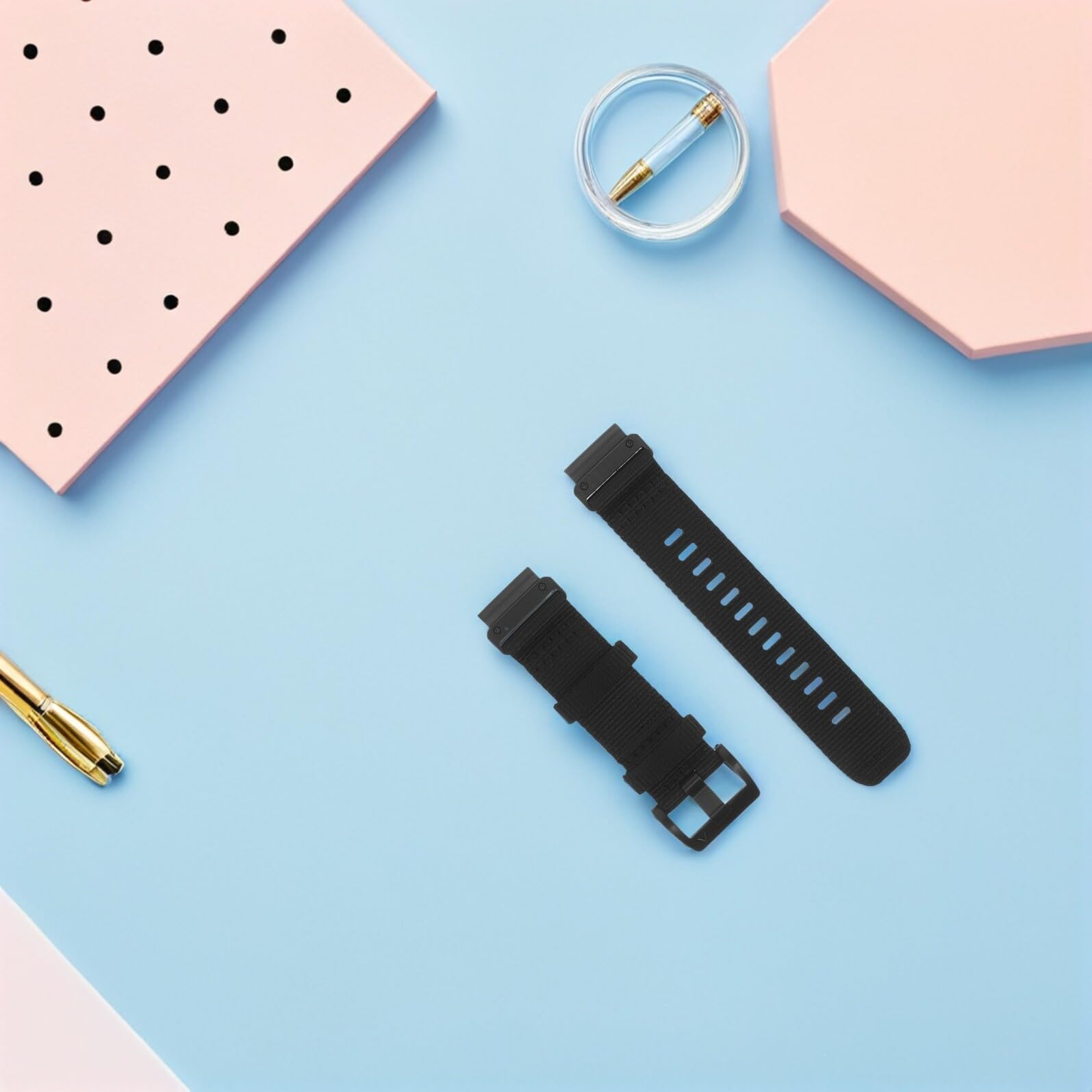 Zerodeko Cinturino in Nylon a Sgancio Rapido 20Mm Nero per da Uomo e Donna Regolabile Resistente All’Acqua Compatibile con Orologi Accessorio Versatile per Uso Quotidiano e Sportivo