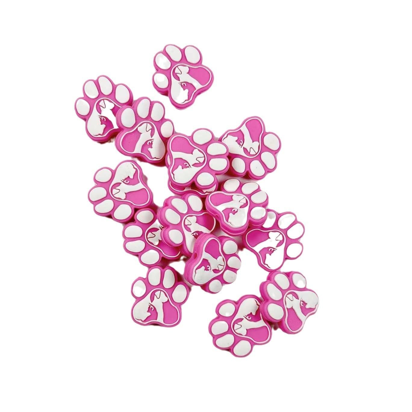 Decoendiy Lot De 15 Perles En Silicone En Forme De Lettre De