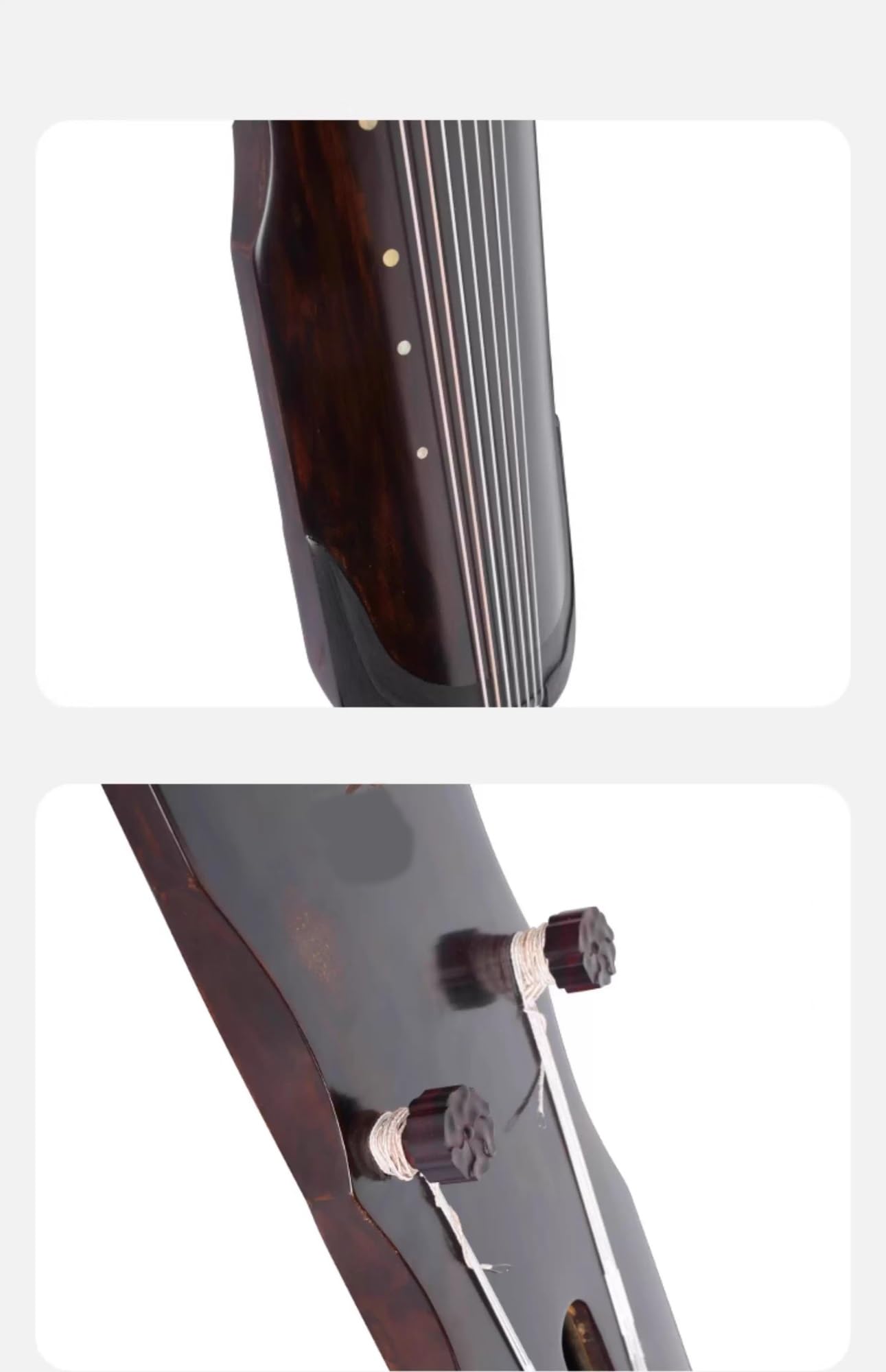 Guqin Klasy Koncertowej Zhongni Style Wykonany Ręcznie Z Surowego Lakieru Siedmiostrunowy Przyjazny Dla Początkujących Guqin (chińska Cytra)