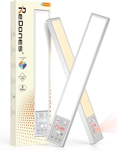 Miniatura 1 de Luces para debajo del gabinete, luces LED de 2500 mAh, luz con sensor de movimiento para interiores, 2 unidades de iluminación debajo del gabinete,