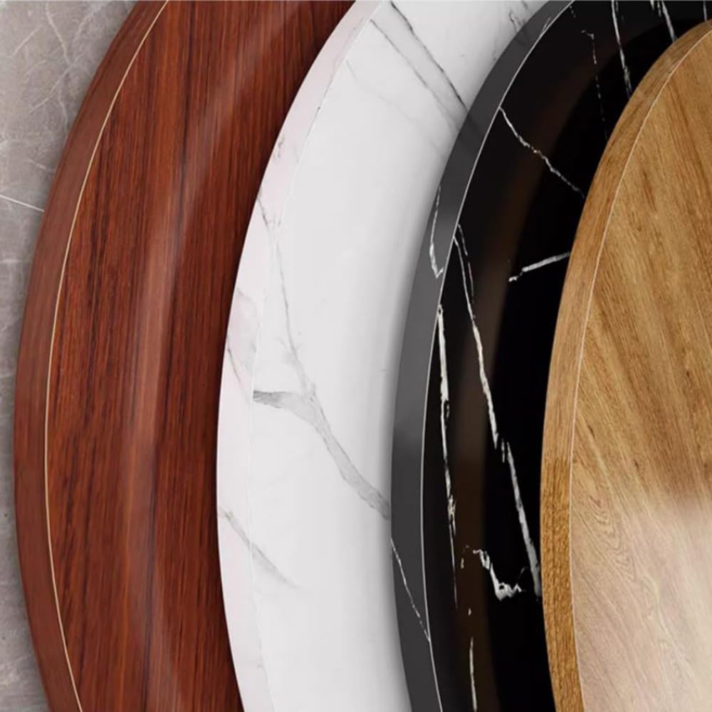 Extra Grande Bandeja Giratoria De Madera 100cm Lazy Susan Plato Giratorio Redonda 60 80 90cm Bandeja De Servicio Giratoria Manual - 6 Estilos, 12 Tallas(Gold Oak,80cm/32in)