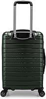 Vista 4 de Traveler's Choice Archer - Maleta de policarbonato de lado duro, Verde, Equipaje de mano, 21 pulg.