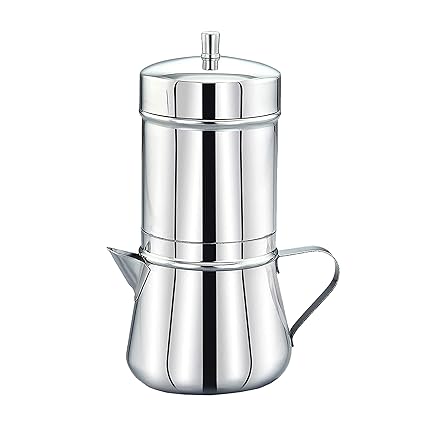 PE Birds Stainless Steel 2in1 Filter Coffee Maker, Tea Pot/Coffee Kettle 175 ml