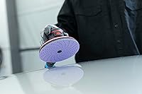 Vista 6 de 3M Cubitron II Hookit - Disco abrasivo de lijado púrpura limpio, 31485 de 6 pulgadas, grado 500+, paquete de 50 discos, prácticamente libre