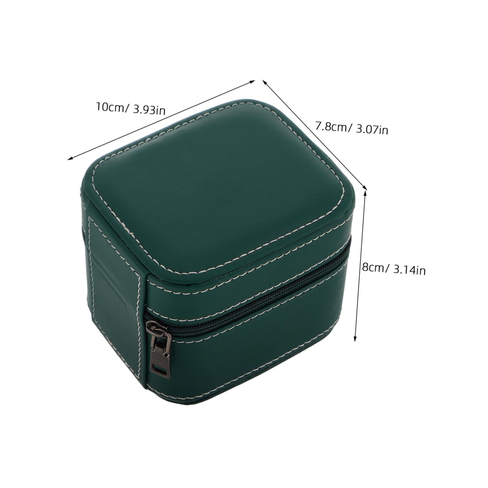 NOLITOY Men Watch Storage Case Durable PU Zipper Box for Business Watches Portable Jewelry Organizer for Travel Stylish and Secure Storage