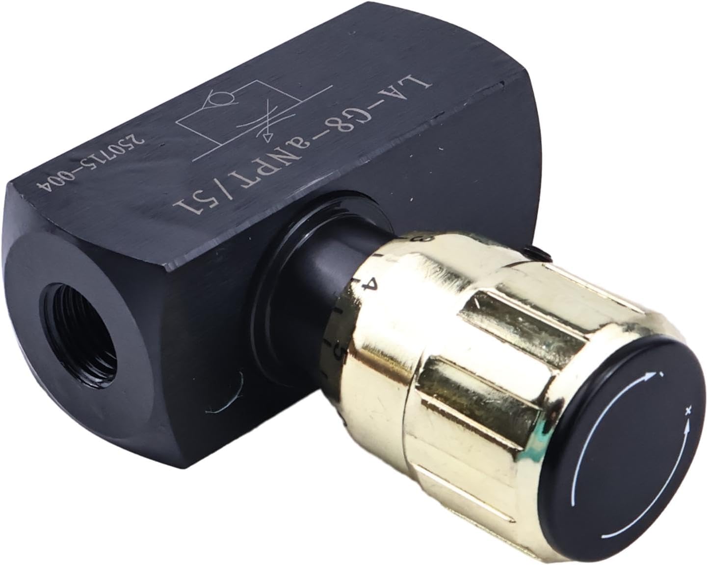 Hydraulic In-Line Adjustable Variable Control Valve LAFC-04N compatible with Excavator Forklift 1/'' NPT