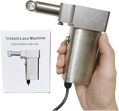 Dreadlocks Machine, Instant Dreadlock Machine Electric Handheld Portable Dreadlock Maker with 6 Heads, Automatic Dreadlock Machine Quick and Easy DIY Dreadlocks Braiding Hair-.
