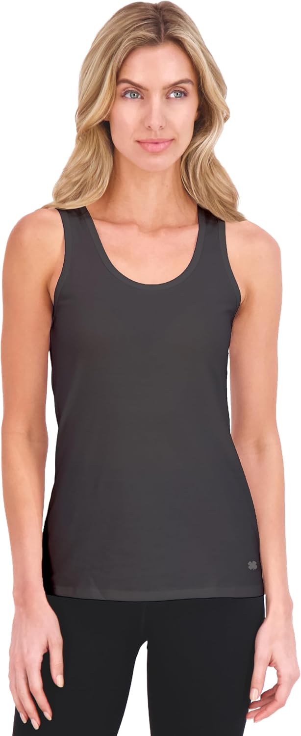 Lucky Brand Women's Tank Top - 4 Pack Stretch Cotton Scoop Neck Sleeveless T-Shirt, Camiseta sin Mangas para Mujer - Image 2