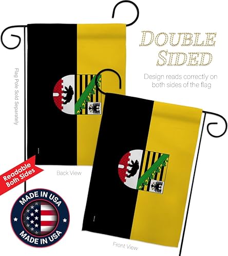 Miniatura 3 de Americana Home & Garden Bandera de jardín Anhalt de Sajonia Regional de Alemania, Estados de Europa Central, Territorio de la Historia Antigua,