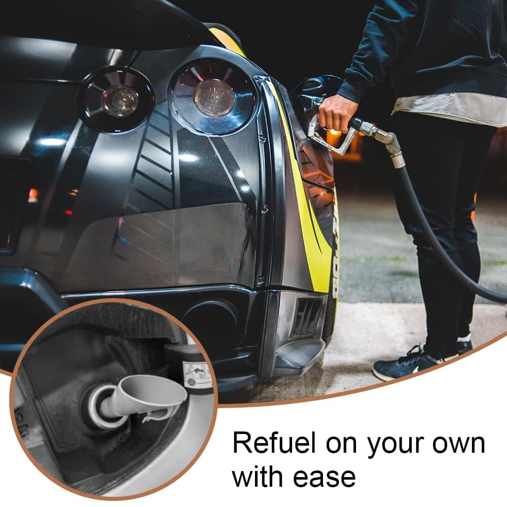 Entonnoir à Carburant Universel – Pour Diesel Et Essence – Plastique ABS Résistant – Remplissage Sans Débordement – Voiture, Camping