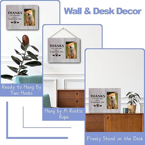 Miniatura 4 de Jztco Marcos de fotos de granja, regalos conmemorativos para mascotas, marcos de fotos para perros, regalo de condolencia, regalos de fallecimiento