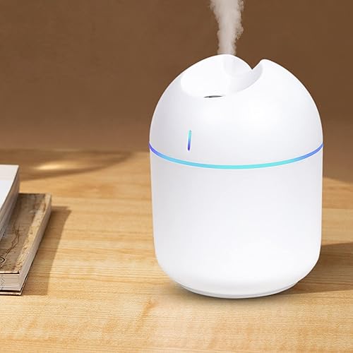 Miniatura 9 de Humidificador pequeño humidificador de aire de niebla fría, funcionamiento silencioso, apagado automático, mini humidificador con luz LED de color,