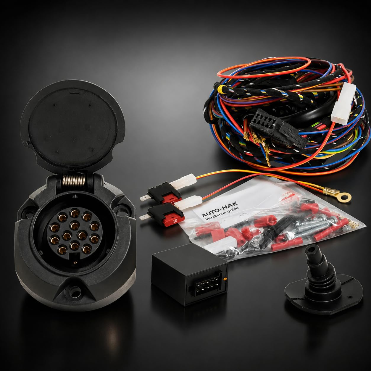 Enganche de Remolque Fijo para Peugeot Partner II/Tepee (L1) 2008-2018 | Kit Completo con Instalación Eléctrica de 13 Pines | Homologado E20 | Capacidad de Remolque 1600 kg | Ref. F31