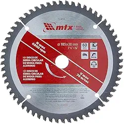 Mtx Disco De Serra Circular De Widea Para Aluminio 185 Mm 7 1/4