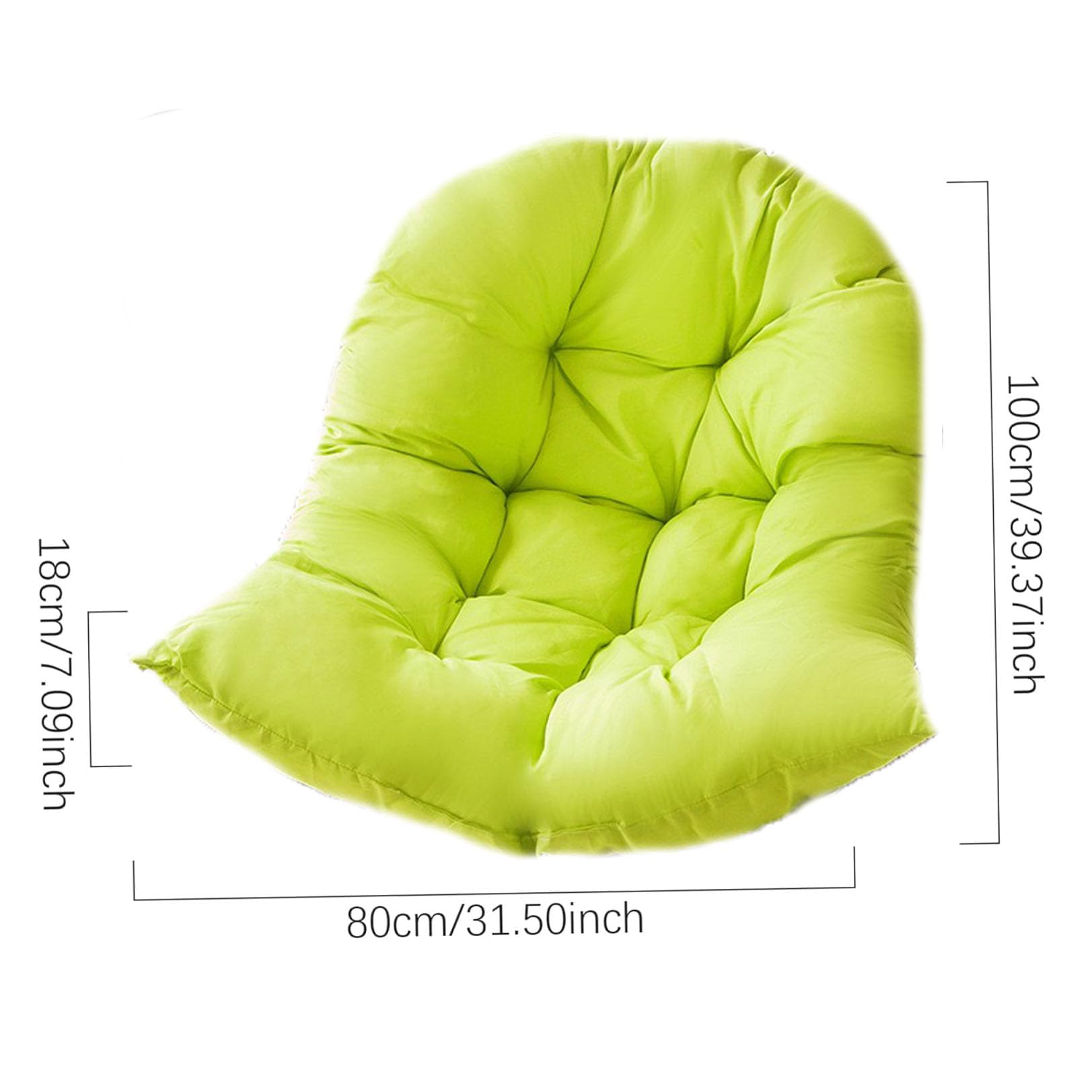 Cojín Silla Colgante Huevo, Silla De Huevo Colgante Silla De Columpio Cojín Grueso Nido, Hamaca Colgante Cojín Patio Jardín Columpio Balancín De Ratán,J