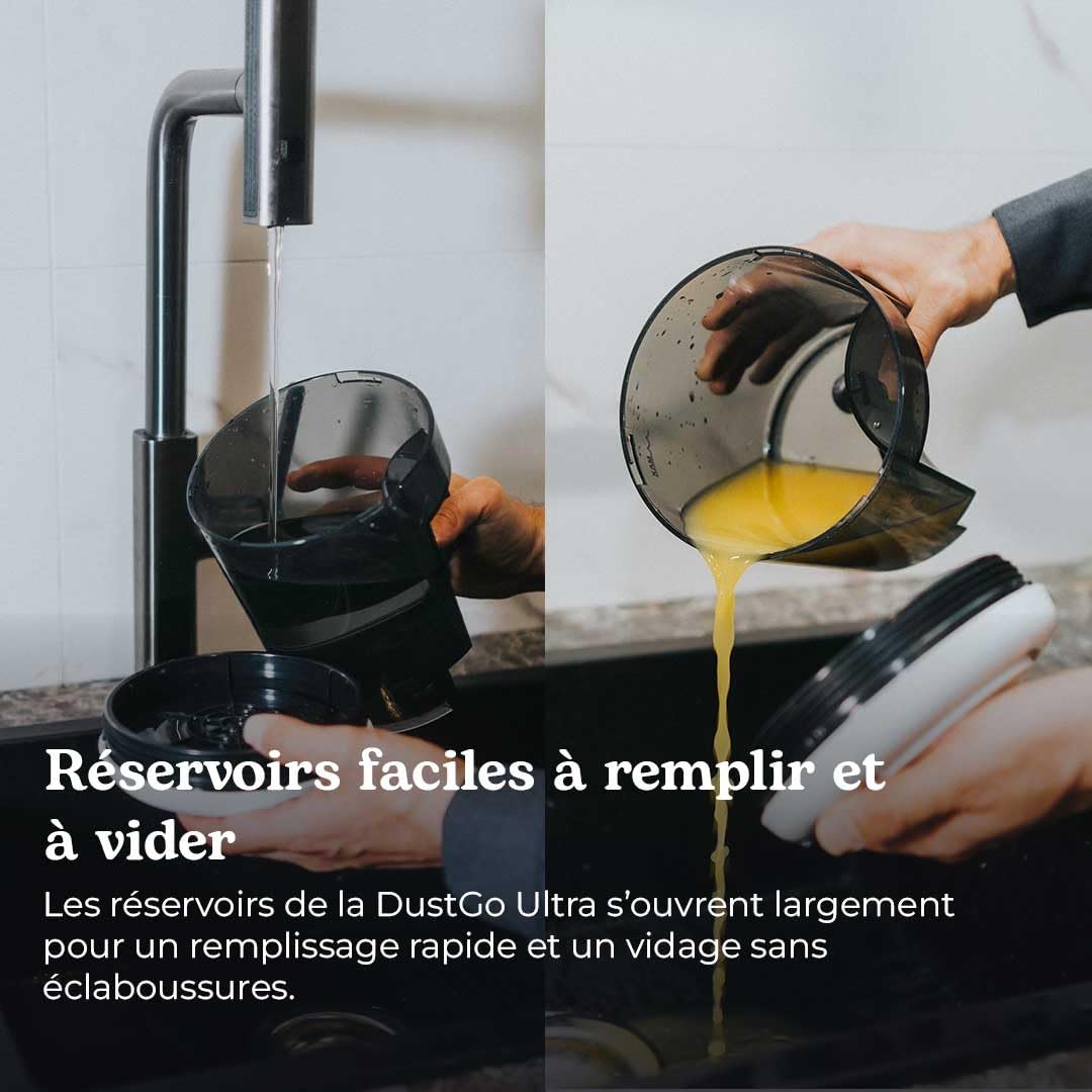 DUSTGO - Shampouineuse Canapé Tissu, Nettoyeur pour Tapis & Moquettes, Moteur 600W, Compact et Portable, Nettoyeur Voiture, Réservoir Amovible, Pour Meubles, Escaliers, Tissus d'Ameublement