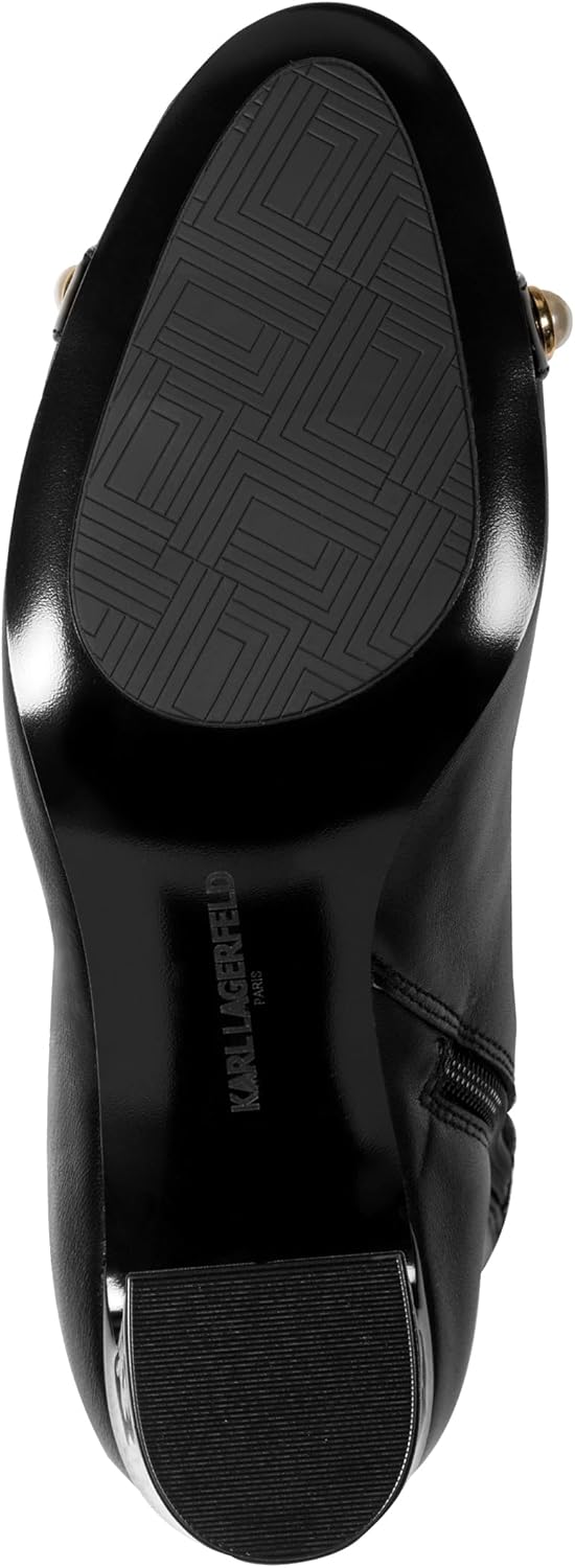 KARL LAGERFELD Women's Daylyn Bootie With Pearl Embellishments