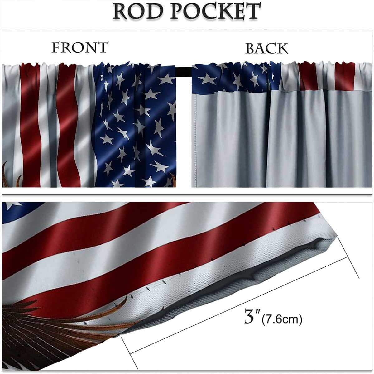 Lоwеѕt Prісе GY Eagle Curtains, Blackout Curtain Eagle Tearing Apart The American Flag Curtains Rod Pocket Kids/Girls Room Window Curtain Treatment Drapes 84x84 Inch Nеw Prоduсt GY Eagle Curtains, Blackout Curtain Eagle Tearing Apart The American Flag Curtains Rod Pocket Kids/Girls Room Window Curtain Treatment Drapes 84x84 Inch