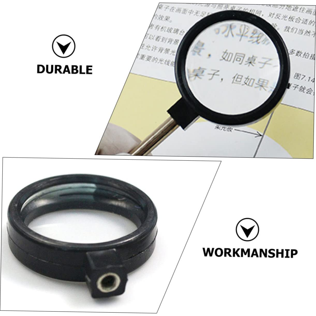 Handheld Optical Lens Set 2pcs for Physics Teaching Students