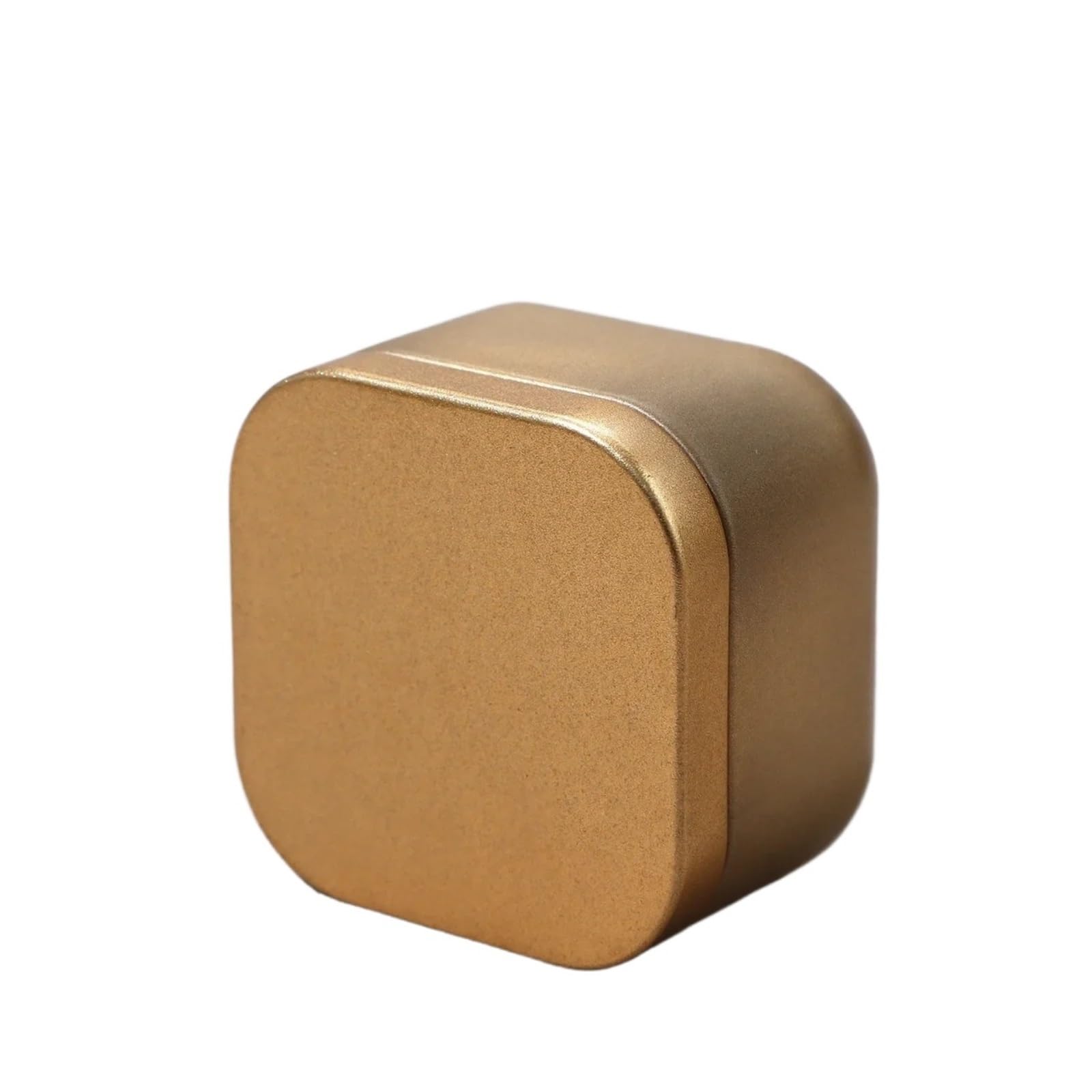 Candle Tins, Empty Square Candle Jars with Lids 12 pcs 50ml Multicolor(Gold)