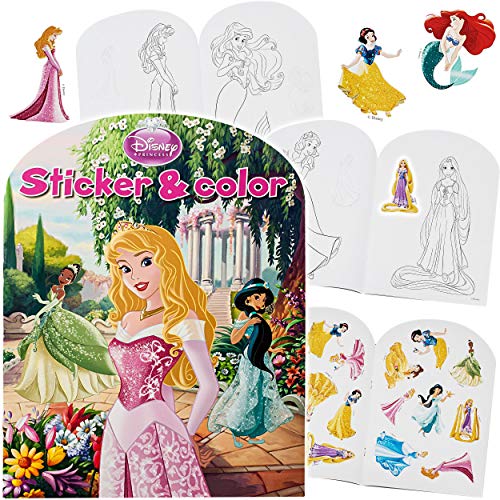 2 Stück _ je 32 Seiten _ große XL Malbücher - A4 - Disney Motive - mit vielen Sticker & Aufkleber - Mädchen - Dicke… – Bild 8
