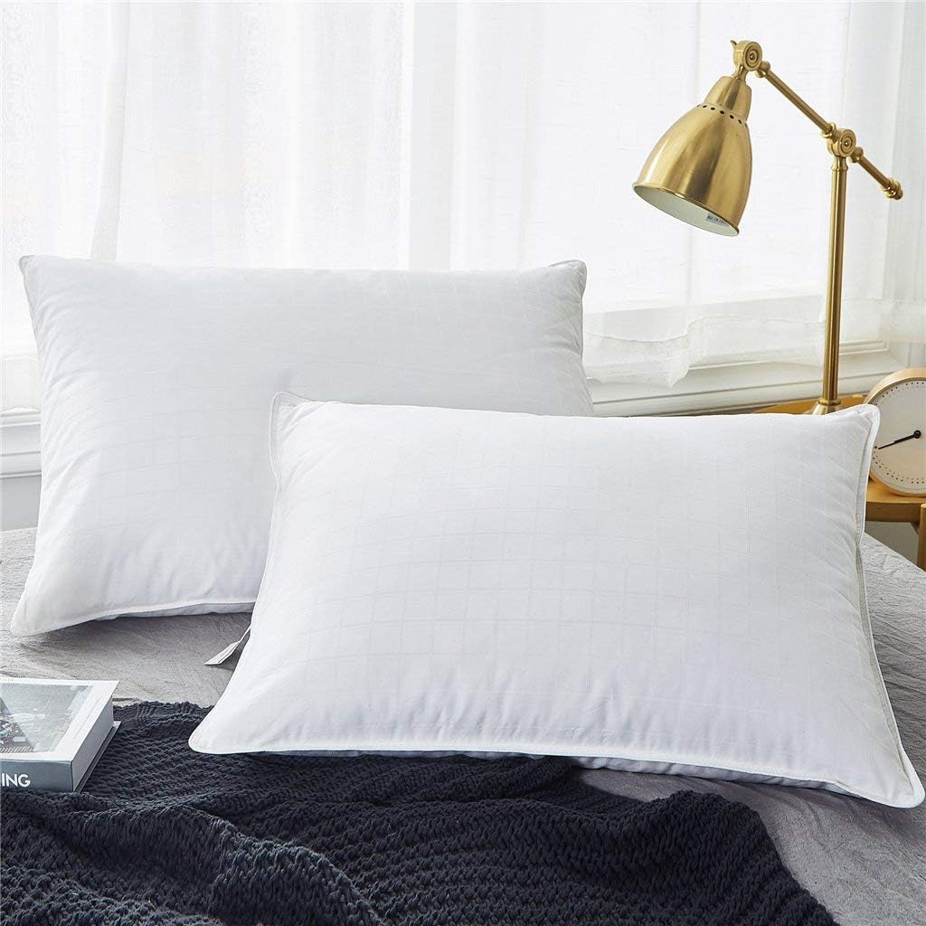 JVIN FAB 100% Pure Duck Down & Goose Pillows (20X36) Inches 5 Years Warranty for not Being Compressed Made in India