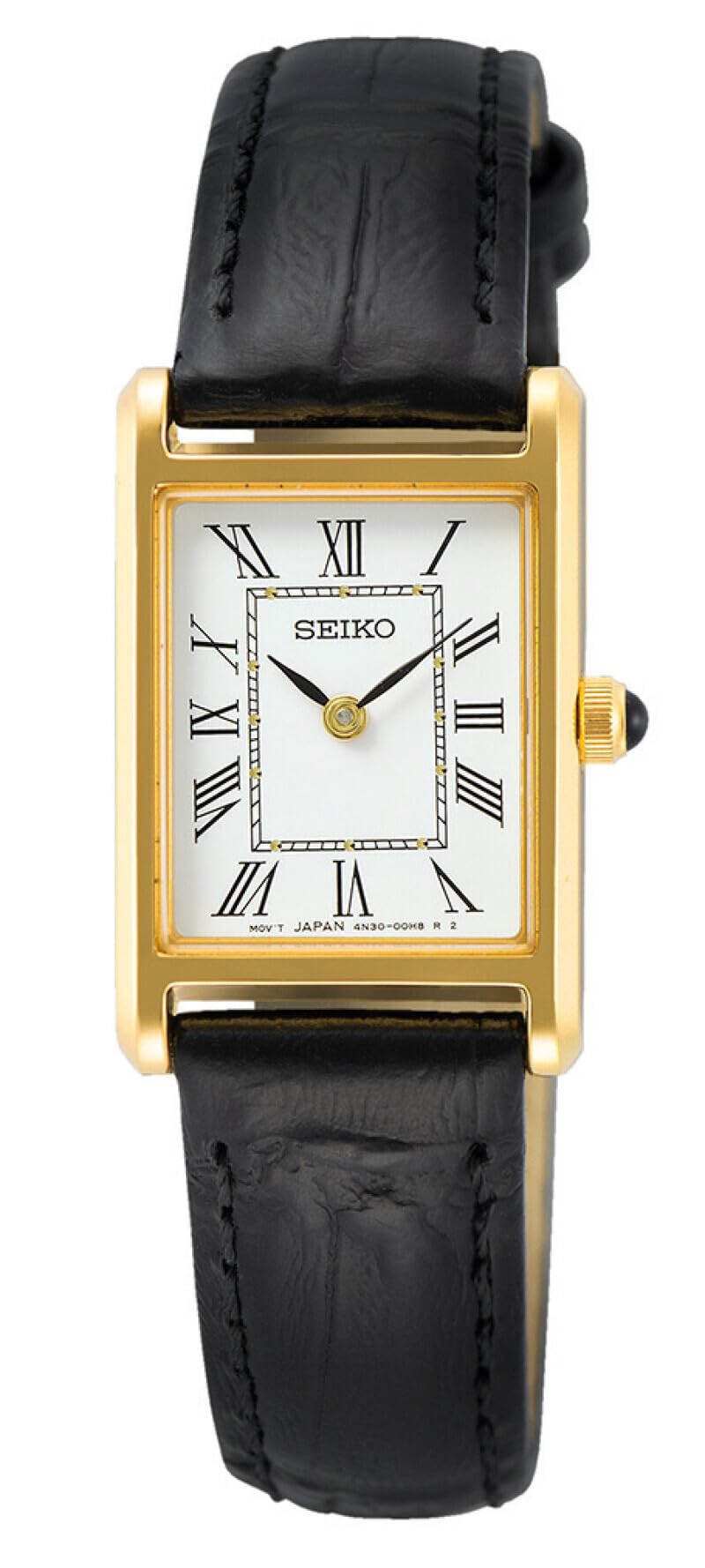 Seiko Damen-Uhr Quarz Edelstahl mit Lederband SWR054P1