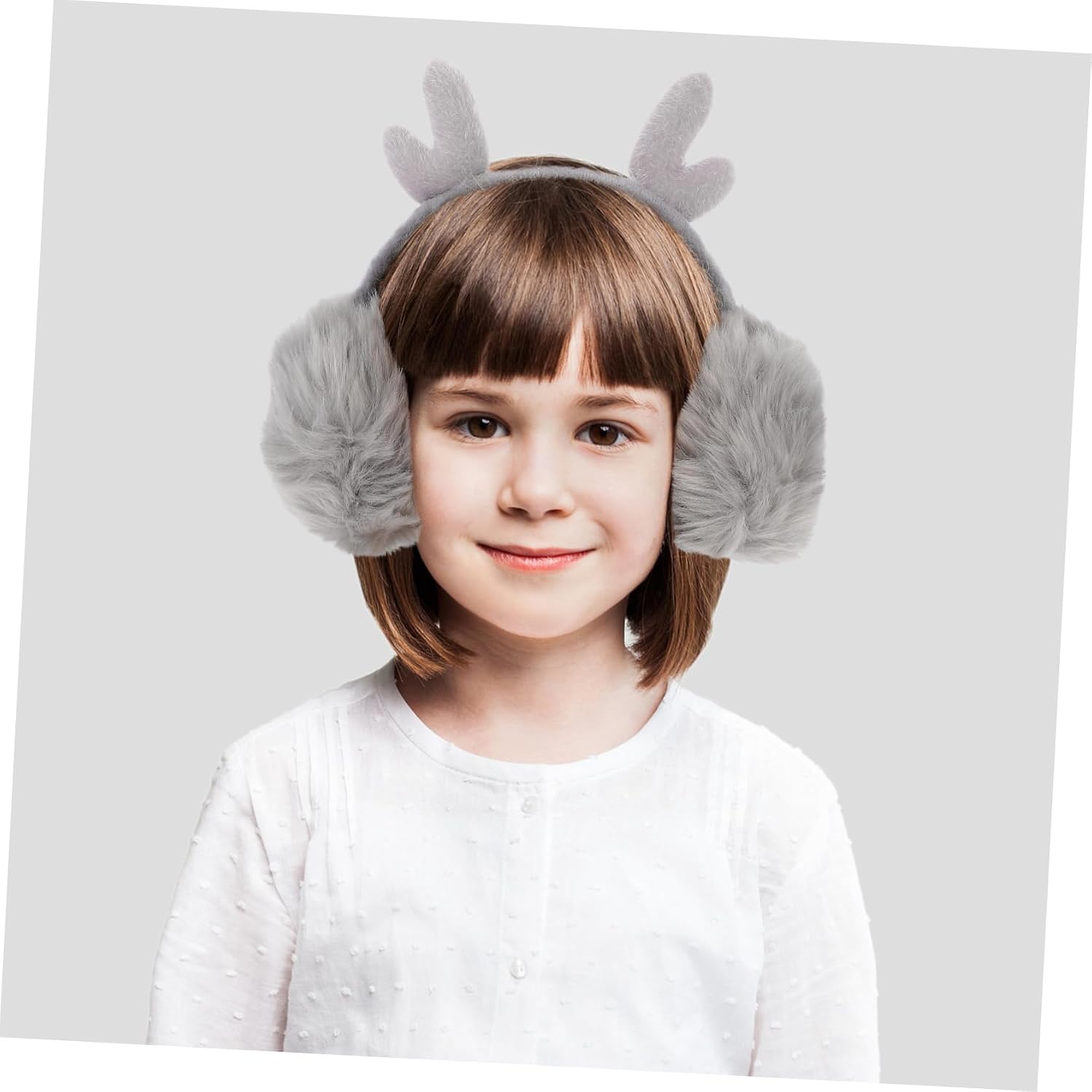 jojofuny 1set Earmuff and Chic School Backpack for Warmth White Design for Boys and Girls for Outdoor Adventures and Holiday Gifting