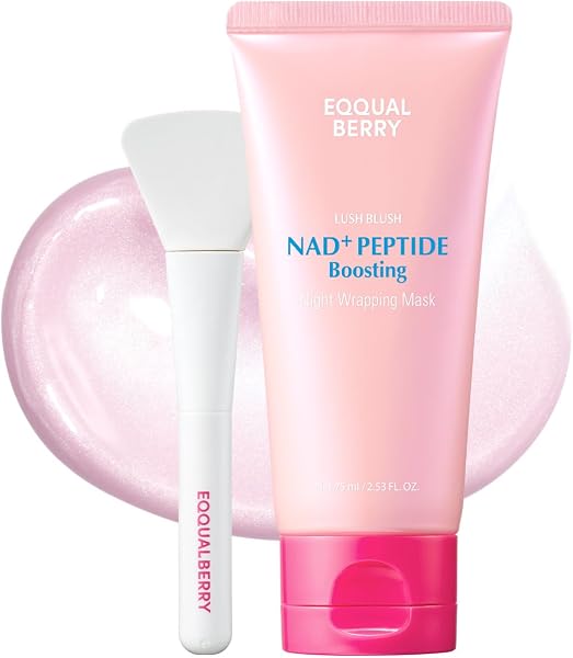 EQQUALBERRY NAD+ Peptide Boosting Night Wrapping Mask | Easy Peel off…