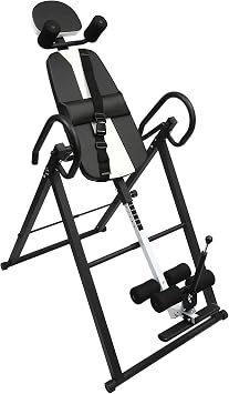 Inversion Table, Foldable Home Gym Pain Relief Fitness, Back Pain Therapy Teeter Relief Extended Ankle Lock Handle, Black/Black&Red/Blue