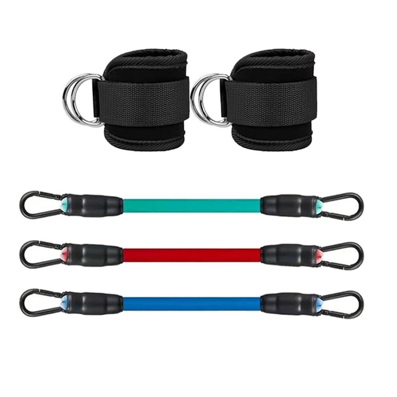 FitnessbäNder Knöchelriemen-Widerstandsbänder-Set | Fitness-Workout-Übungsgeräte Yoga-Gummiband for Fitnessstudio-Mann-Frau