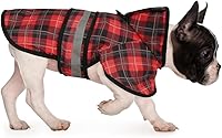 Vista 21 de HDE - Impermeable protector con capucha para perros y cachorros, tallas de la S a la XL (diseño de dinosaurios, talla XL)