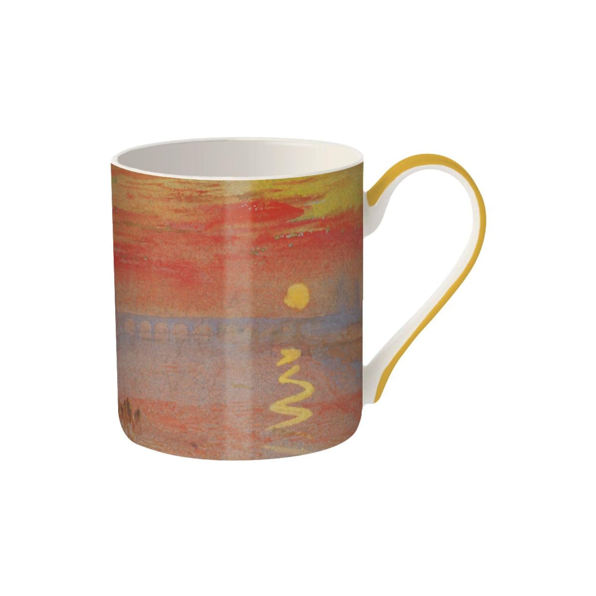 Museums & Galleries Fine Bone China Mug - Sunset Design by Joseph Turner - The Tate Collection Tea and Coffee Mug - Premium Quality Gift for The Home and Kitchen