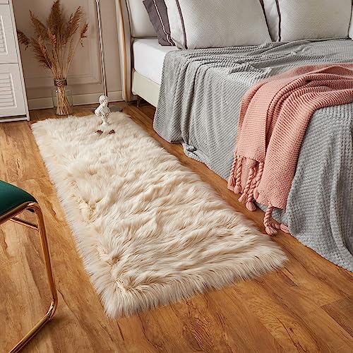 EasyJoy Ultra Soft Fluffy Rugs Faux Fur Rug Chair Cover