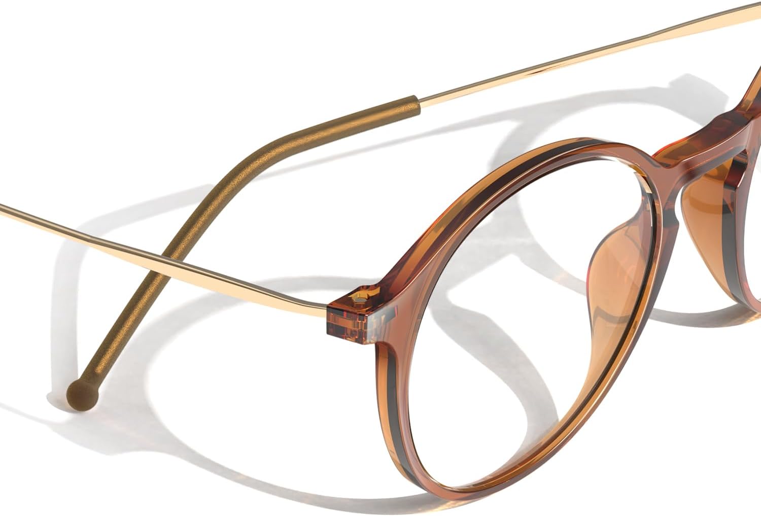 VISOONE Round Lightweight Blue Light Blocking Glasses Women Men Fashion Cute Thin Eyewear Niko - Image 5