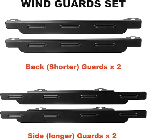 Miniatura 7 de Protectores de viento para plancha Blackstone de 36 pulgadas, protector de llama de calor, pantallas de viento de acero magnético, accesorios de