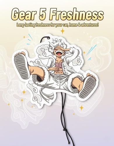 Miniatura 4 de PumpCar - Ambientador de coche de una pieza con aroma a cereza, 5 ambientadores colgantes de anime japonés para espejo retrovisor, accesorios para